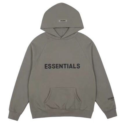 Essentials Casual Dark Gray Hoodie