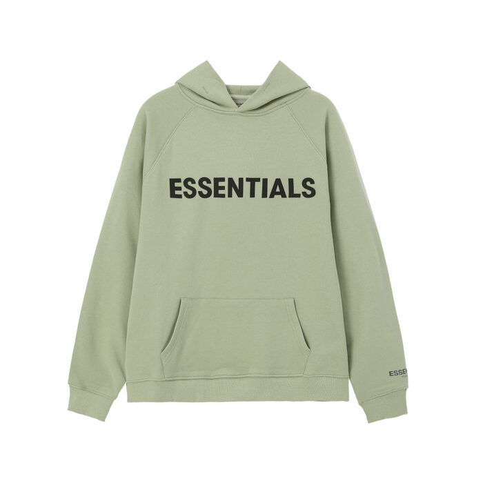 Essentials Casual Green Hoodie