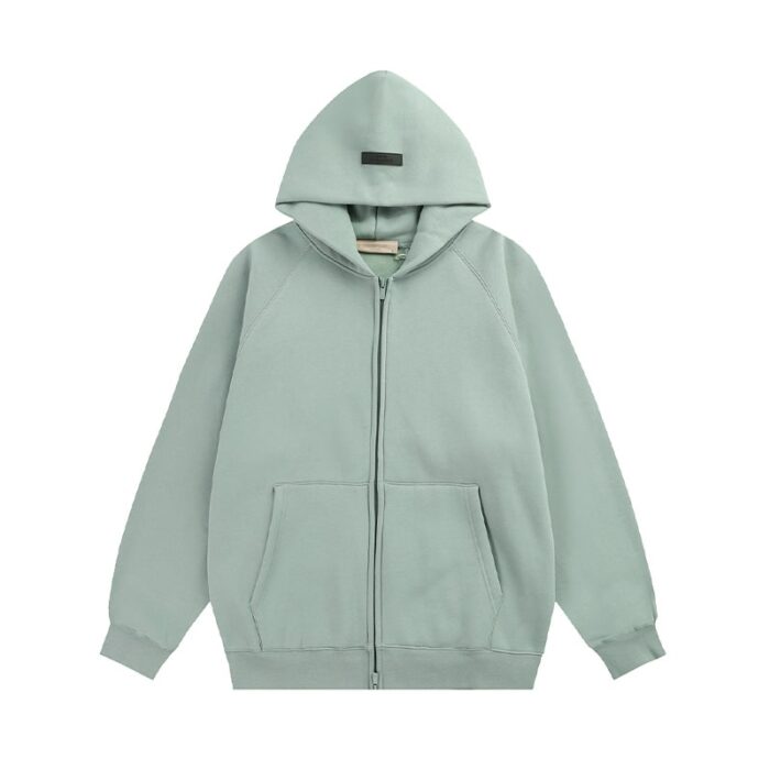 Essentials Fear Of God Zip Hoodie – Sycamore