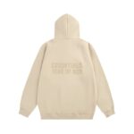 Essentials Fear Of God Zip Hoodie – Light Beige