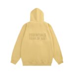 Essentials Fear Of God Zip Hoodie – Light Yellow