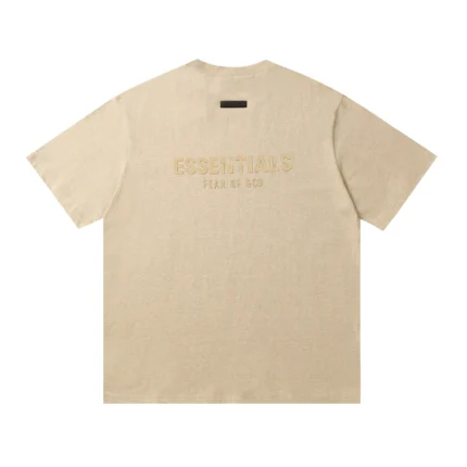 Essentials Fear of God Back Logo T Shirt - Beige
