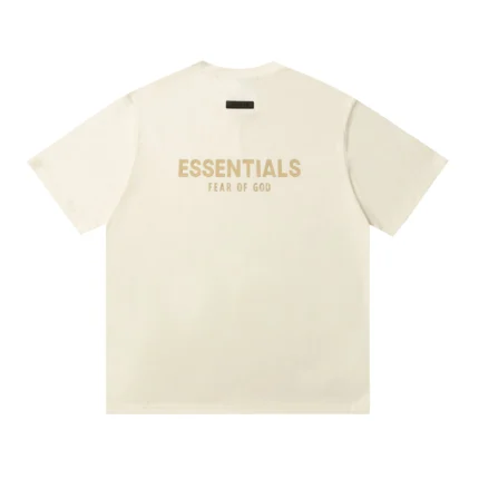Essentials Fear of God Back Logo T Shirt - Cream