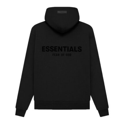Essentials Fear of God FW22 Core Jet Black Hoodie