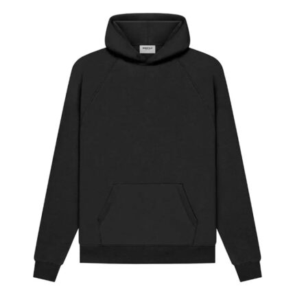 Essentials Fear of God Pull Over Black Hoodie