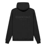 Essentials Fear of God Pull Over Black Hoodie