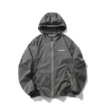 Essentials Graphic Hooded Coach Grey Jacket