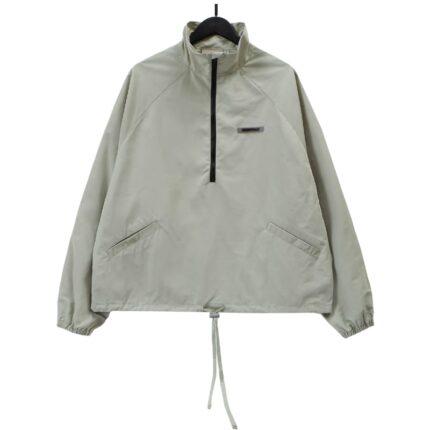 FOG Essentials Reflective Wheat Green Half-Zip Track Jacket