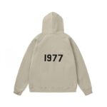 Fear of God Essentials 1977 Taupe Full Zip Hoodie