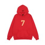 Fear of God Essentials 7th Collection Red Hoodie
