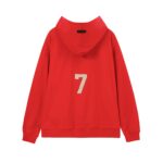 Fear of God Essentials 7th Collection Red Hoodie