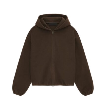 Fear of God Essentials Brushed Hooded Bomber - Brown
