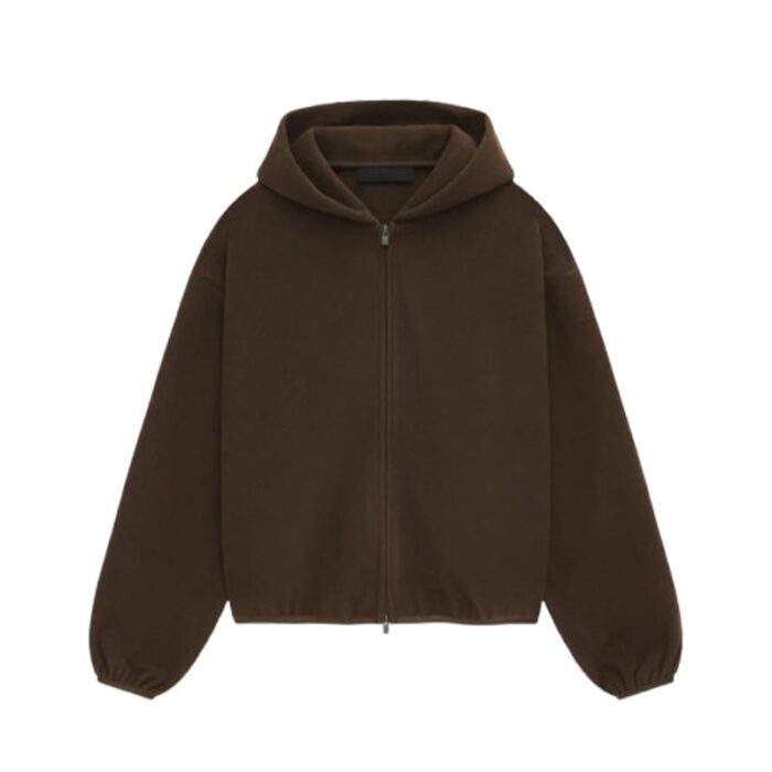 Fear of God Essentials Brushed Hooded Bomber - Brown