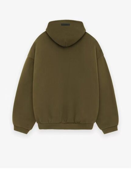 Fear of God Essentials Fleece Olive Hoodie