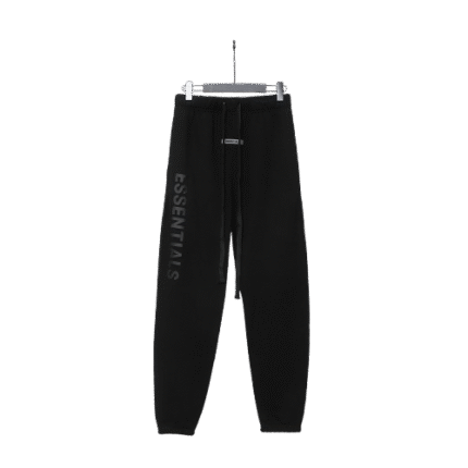 Fear of God Essentials Front Logo Sweatpants – Black