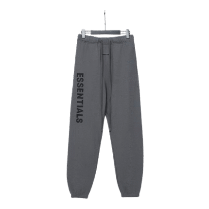 Fear of God Essentials Front Logo Sweatpants – Dark Grey