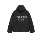 Fear of God Essentials Hooded Coaches Jacket – Black