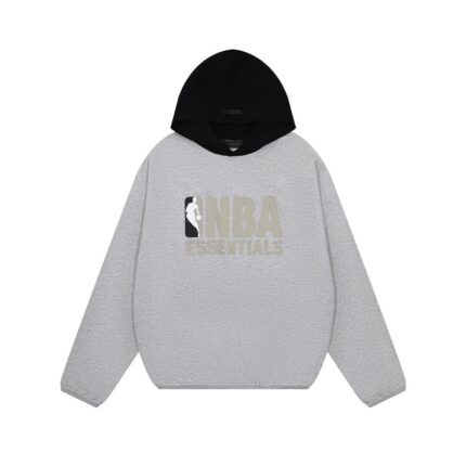 Fear of God Essentials NBA Hoodie - Warm Heather Black