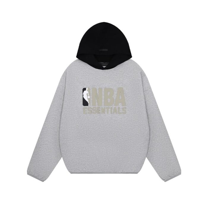 Fear of God Essentials NBA Hoodie - Warm Heather Black