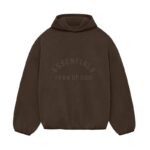 Fear of God Essentials Nylon Fleece Hoodie Heather Wood