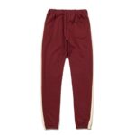 Fear of God Essentials Side Stripe Sweatpants – Maroon/Cream