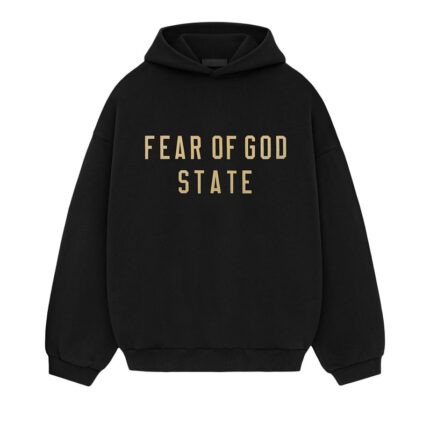Fear of God Essentials State Fleece Black Hoodie