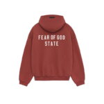 Fear of God Essentials State Fleece Zip Hoodie – Red