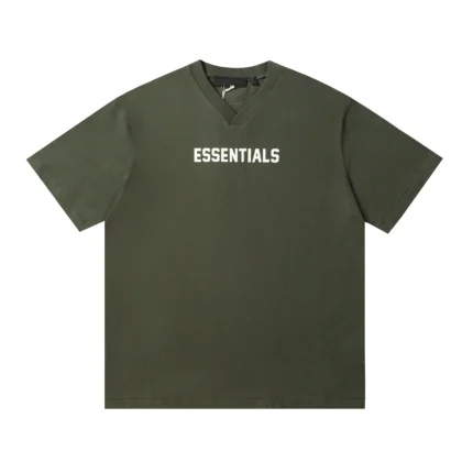 Fear of God Essentials V-Neck T-Shirt – Green