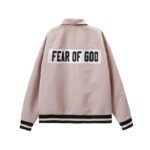 Fear of God Satin Baseball Coach Jacket – Pink